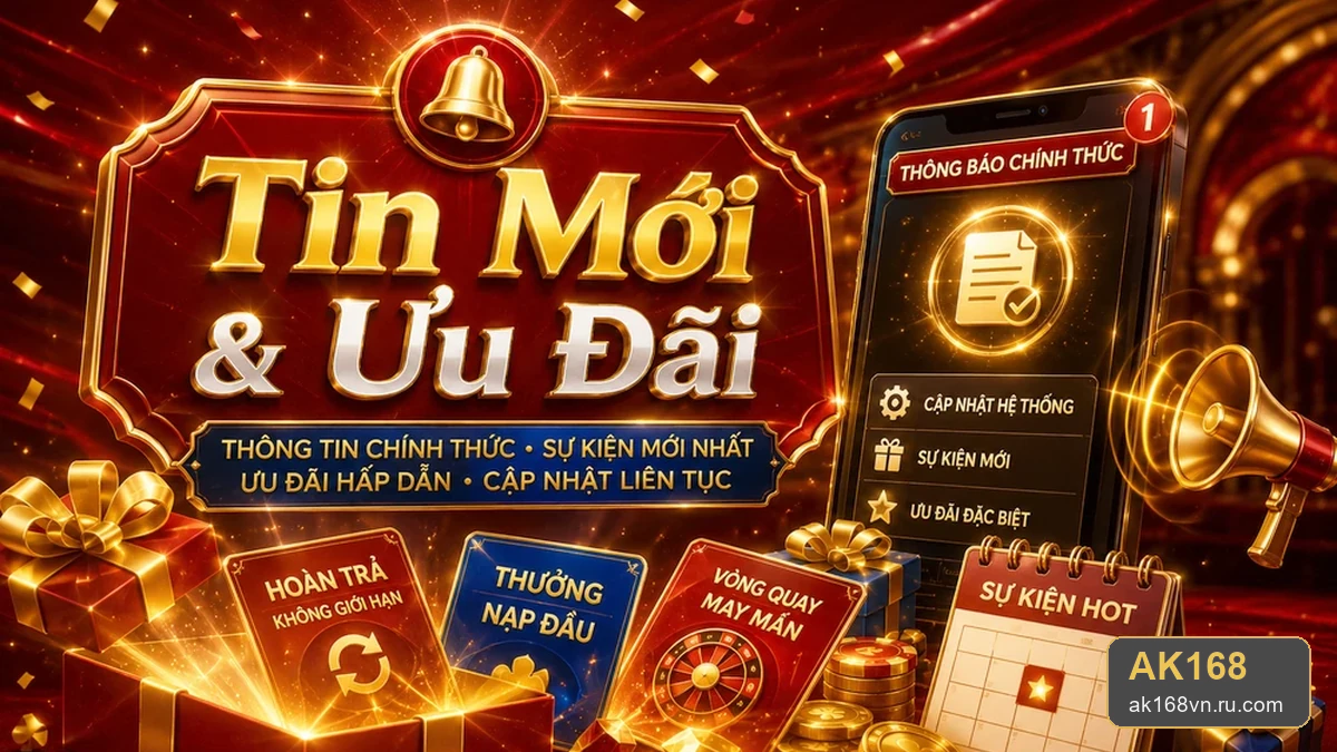 Khuyến Mãi AK168: Kiểm Tra Thời Hạn, Đối Tượng Áp Dụng Và Giới Hạn Nhận Thưởng Trước Khi Tham Gia – ak168vn.ru.com