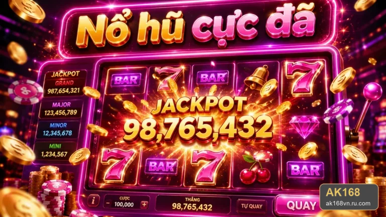 Nổ hũ AK168: Đọc giao diện slot, jackpot và cơ chế quay trong ảnh – ak168vn.ru.com